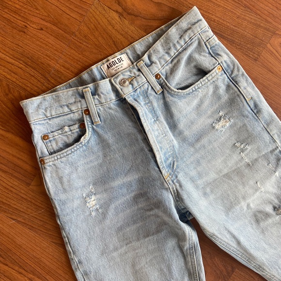 AGOLDE Jeans, Ripped Skinny Cutoff Jean - Picture 2 of 7